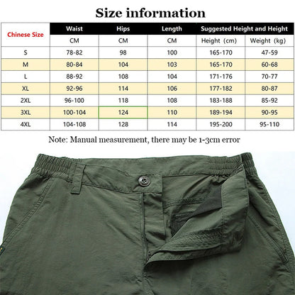 2023 Outdoor Waterproof Tactical Cargo Pants Men Breathable Summer Casual Army Military Long Trousers Male Quick Dry Cargo Pants.