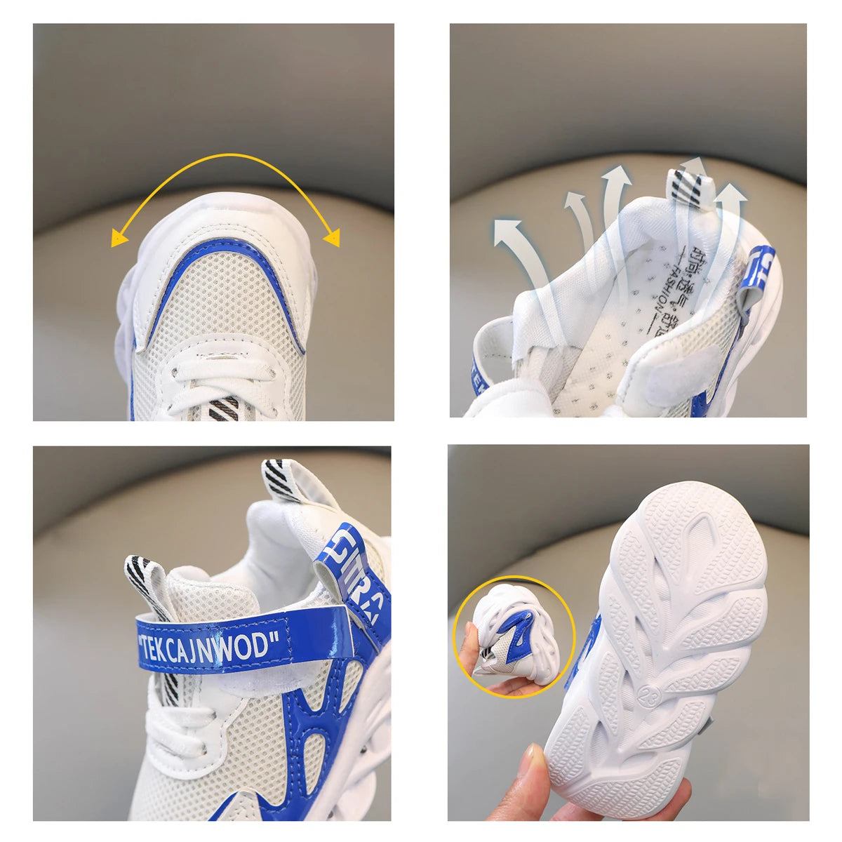 New LED Children Glowing Shoes Baby Luminous Sneakers Boys Lighting Running Shoes  Kids Breathable Mesh Sneakers.