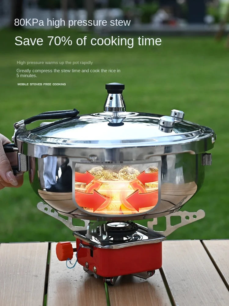 Outdoor Small Cap Pressure Pot Mini Portable Gas Pressure Pot Explosion proof Household Thickening.