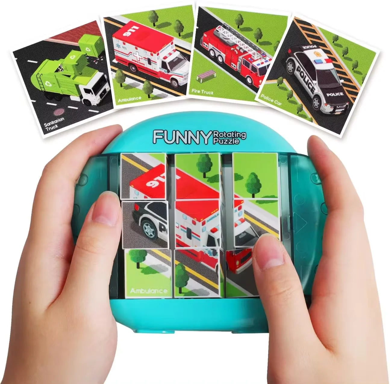 4IN1 Rotating Puzzle for Kids Fidget Toys 3 4 5 6 7 8 Year Old 4 Puzzles in 1  Fine Motor Skills, Gift for Boys & Girls Ages 3+.