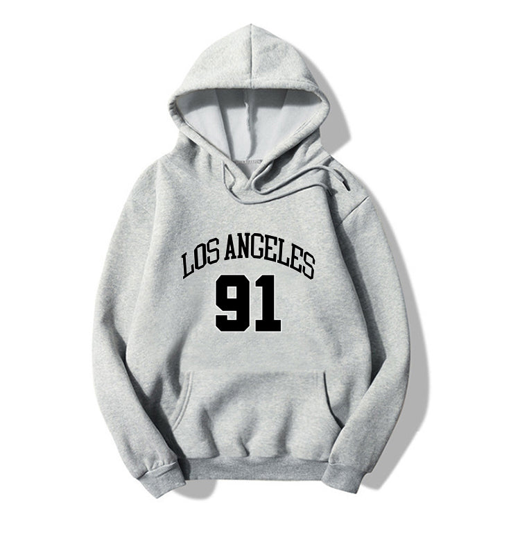 Blessyuki los angeles Brief gedruckt Hoodies Frauen 2023 Herbst Winter plus Größe lässig Vintage weibliche Sweatshirt Streetwear Top.