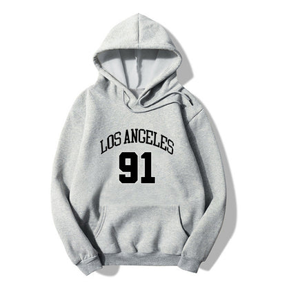 Blessyuki los angeles Brief gedruckt Hoodies Frauen 2023 Herbst Winter plus Größe lässig Vintage weibliche Sweatshirt Streetwear Top.
