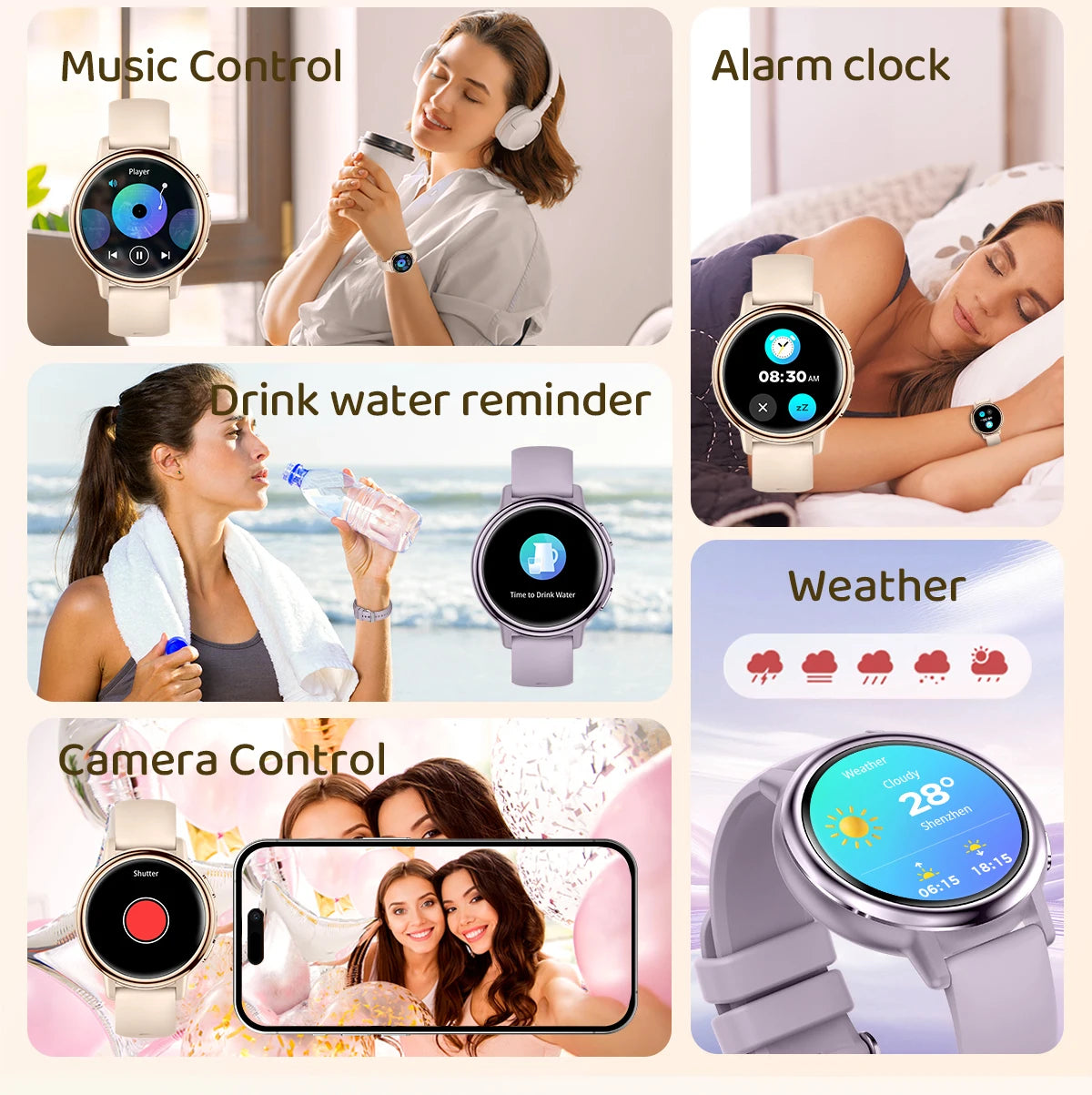 LIGE 2025 New 1.26 inch Screen Smart Watch Women IP68 Waterproof Sports Women’s Health Monitor Watches Bluetooth Call Smartwatch