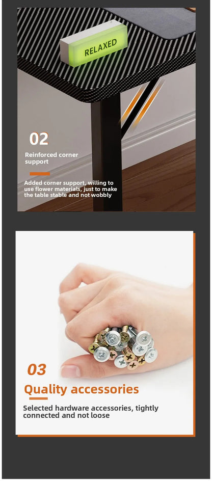 Computertisch Ecktisch für Zuhause, Arbeitstisch, Büro-Schreibtisch, E-Sport