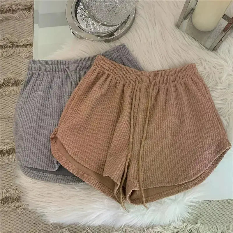 Women Gym Fitness Running Shorts Women's Summer Thin Style Loose Casual Large Size Wide Leg High Waist A-word Sports Hot Pants.