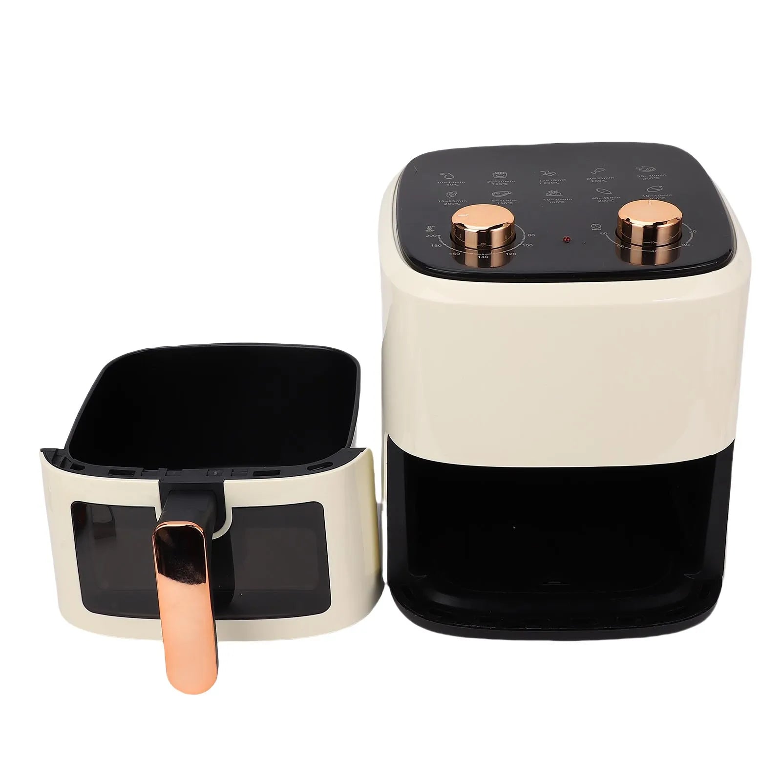 1350W Air Cooker 5.5L Large Capacity Full Automatic Multifunction Oilless Kitchen Fryer for Making Egg Tart Grilled Fish.