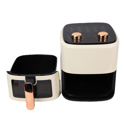 1350W Air Cooker 5.5L Large Capacity Full Automatic Multifunction Oilless Kitchen Fryer for Making Egg Tart Grilled Fish.