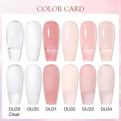 Mtssii 8ML Quick Extension Nail Gel Vernis Nude Milk White Gel Nail Polish UV Semi Permanent Nails Art For Manicure Tools.