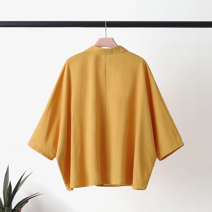 ZANZEA Summer Fashion Lapel Neck Shirt Women Elegant 3/4 Sleeve Blouse Work Buttons Down Tops Tunic Female Casual Loose Blusas.