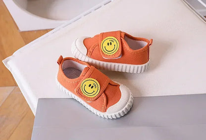 Fashion Children Shoe Versatile Canva Shoe 2025spring Autumn New Boy Shoe Flat Casual Shoes Simple Girl Shoes Comfort Baby Shoes.