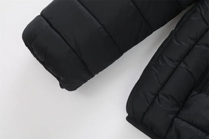 New Winter Fleece-Lined Thickened Cotton Coat Business-Casual Windproof Warm Lightweight Fashionable Hooded Jacket Sports Jacket.