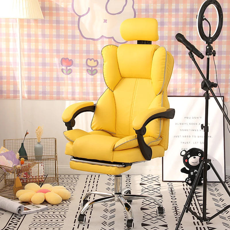 Neuer Gaming-Stuhl mit Fußstütze, zum Anheben des Spiels, hochwertiger ergonomischer Stuhl, Wohnmöbel, Büro-Computerstuhl, Gamer-Stuhl