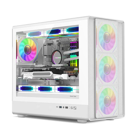 Power Train N1 MATX ITX Case Glass Side Transparent Host Shell Desktop Computer 360 Water-Cooled Mesh ventilation PC Casings.