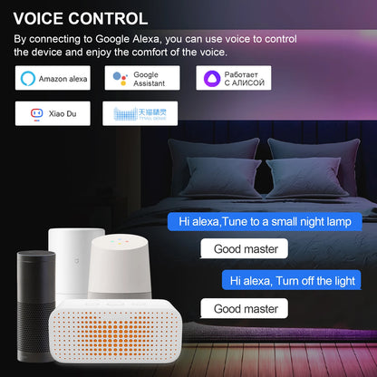 1-25M RGB Addressable COB LED Strip Light 24V WS2811 Pixel LED Strip Tuya WiFi RGBIC LED Ribbon Light Kit For TV Room decoration.