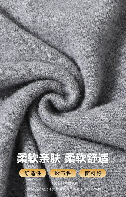 100% Wool. High-quality Men's Warm Sweater, Business Casual Stretchable POLO Shirt, Fall/winter Pullover Knitted Sweater.