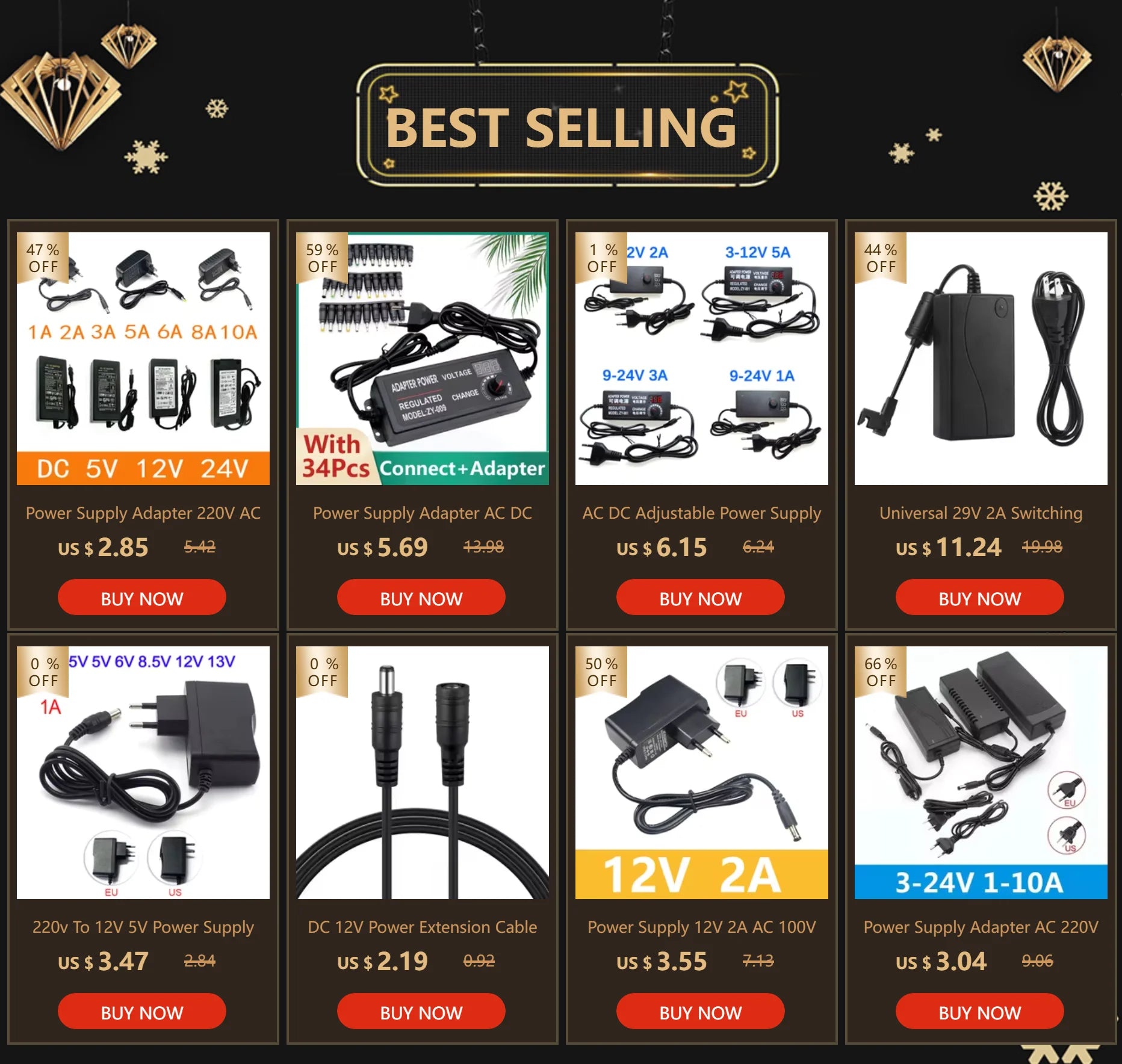 AC DC Adjustable Power Supply 3V 5V 6V 9V 12V 15V 18V 24V 1A 2A 5A AC/DC Switching Power Supply Adapter 220V To 12V 24V 12 24 V.