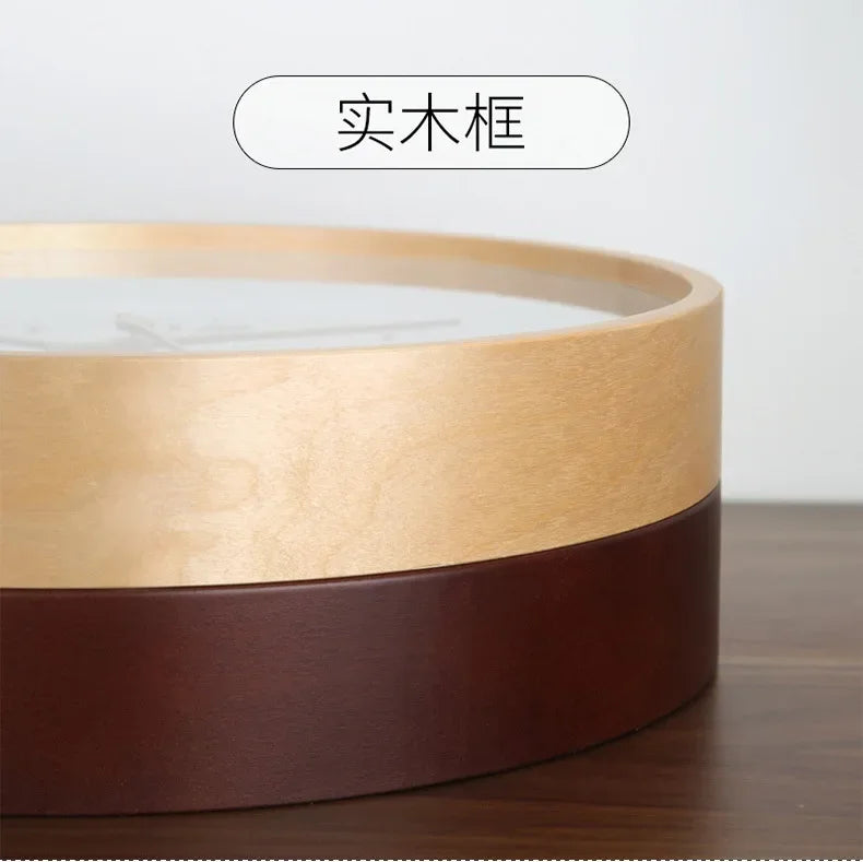 Wanduhr Wohnzimmer Zuhause Wandbehang Massivholz moderne einfache Uhr mittelalterliche Uhr Log Schlafzimmer Dekoration