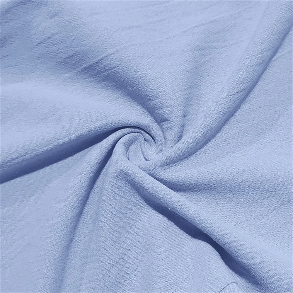 Autumn New Men's Cotton Pants Solid Color Button Drawstring Design Casual Loose Fit Cozy Trousers Simple Style Long Pants.