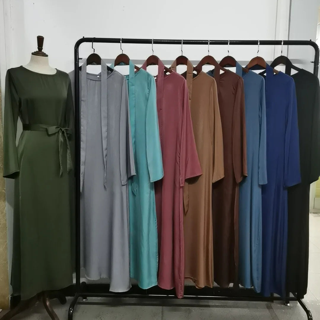 (No Scarf) Ramadan Eid Abaya Damen Dubai Luxury Kebaya Muslim Abayas Women Kaftan Long Dress Islam Dresses Caftan 9 Colors S-2XL.