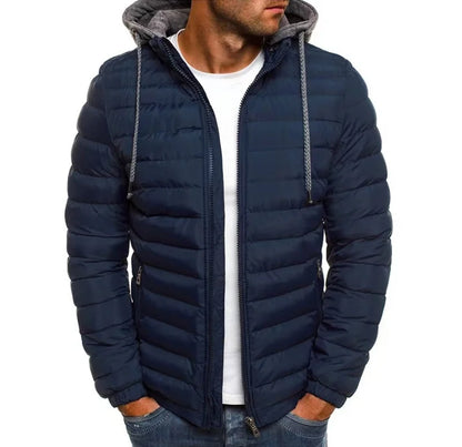 2024 Autumn And Winter Male Loose Overcoat Clothing Outdoor Casual Sportswear Fashion Streetwear Style Hooded Warm Zipper Jacket.
