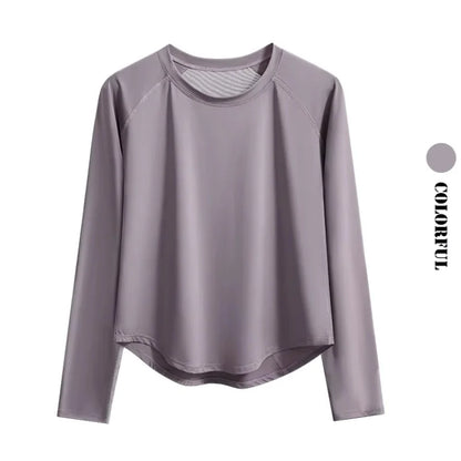 DRUR 2pcs Running Set Women Tracksuit Lightweight Loose Long Sleeve Sport Shirt Pants Sets 2 Piece Sportswear Outfit Gym Clothes