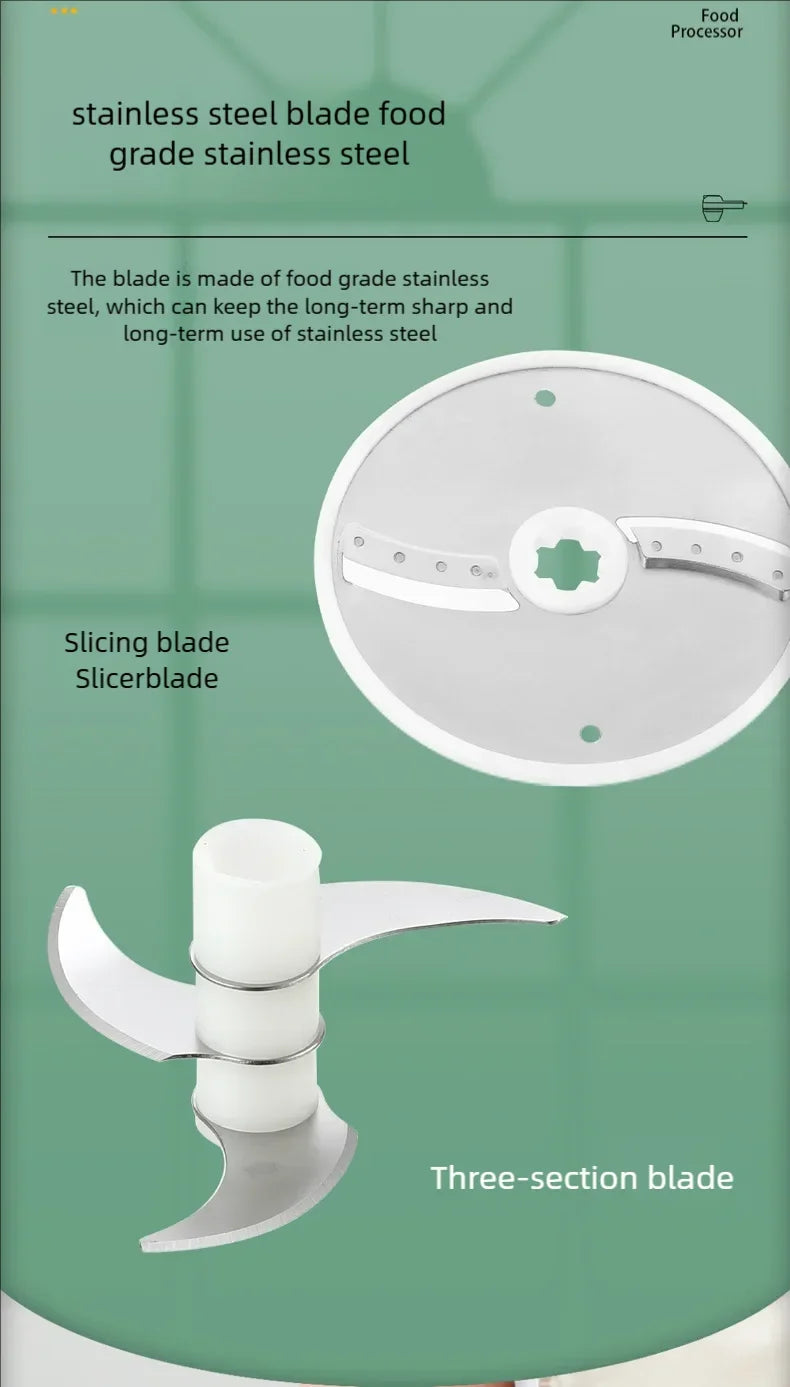 4In1 Electric Vegetable Cutter Set Handheld Wireless Electric Garlic Masher Food Chopper Meat Grinder Machine Food Peel Slice.