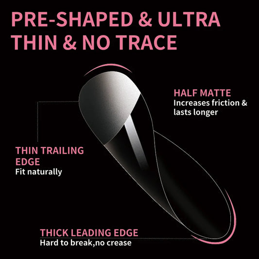 Fake Nail Press on Tips for Nails Extension Full False Acrylic Finger Short Artificial American Capsules Long Soft Gel Almond.