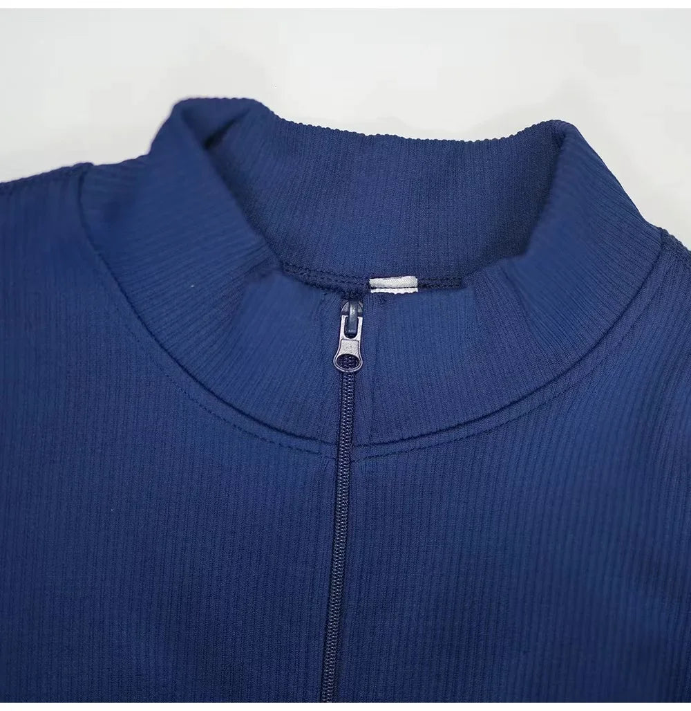 2024 New Fitness Outfit Female Casual Sport Workout Zipper Jumpsuit Women Romper Long Sleeves Skinny Activity Wear Overalls Tops.