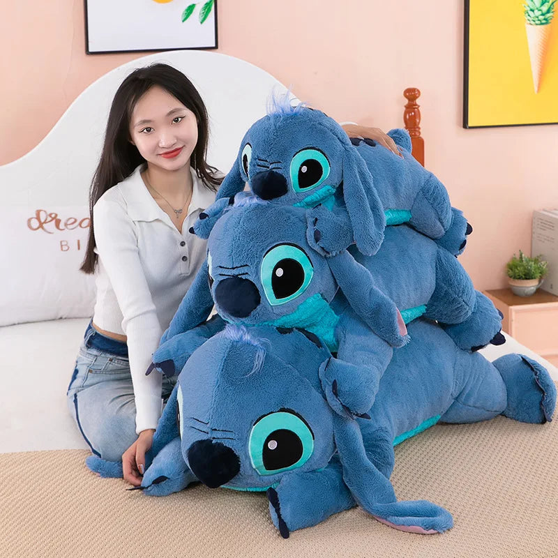 45-80cm Lilo & Stitch Disney Plush Doll Big Stuffed Animals Toys Pillow for Sleep Children Birthday Gift Valentine's Day Present.