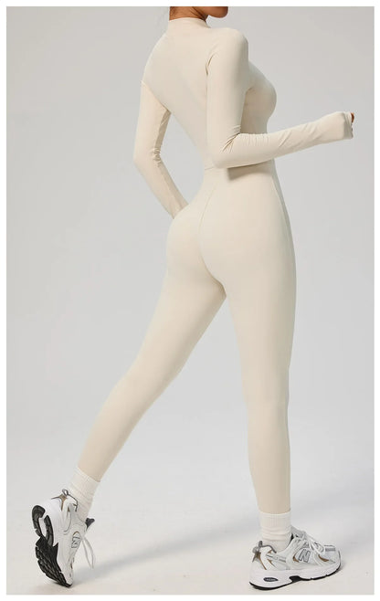 Tianyi High-Intensity Fitness Long-Sleeve Yoga Bodysuit Sensation Tight-Fitting Sportswear for Women Made in China