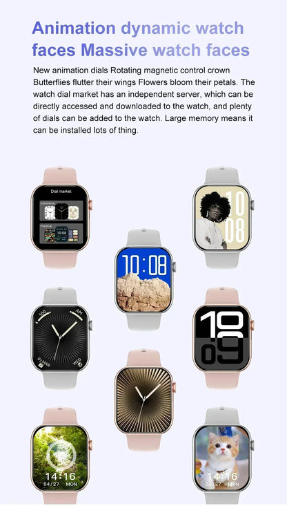 New Watch Series 10 Mini For Apple Watch 10 SmartWatch Men 3D Surround Music Video NFC Bluetooth call smartwatch For Android l0S.