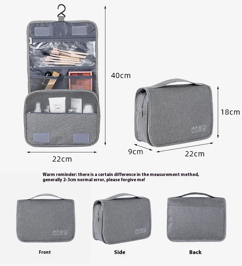 Foldable Toiletry Bag Organizer Hanging Storage Bathroom Makeup Case Cosmetic Bag Travel For Travel Business.