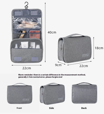 Foldable Toiletry Bag Organizer Hanging Storage Bathroom Makeup Case Cosmetic Bag Travel For Travel Business.