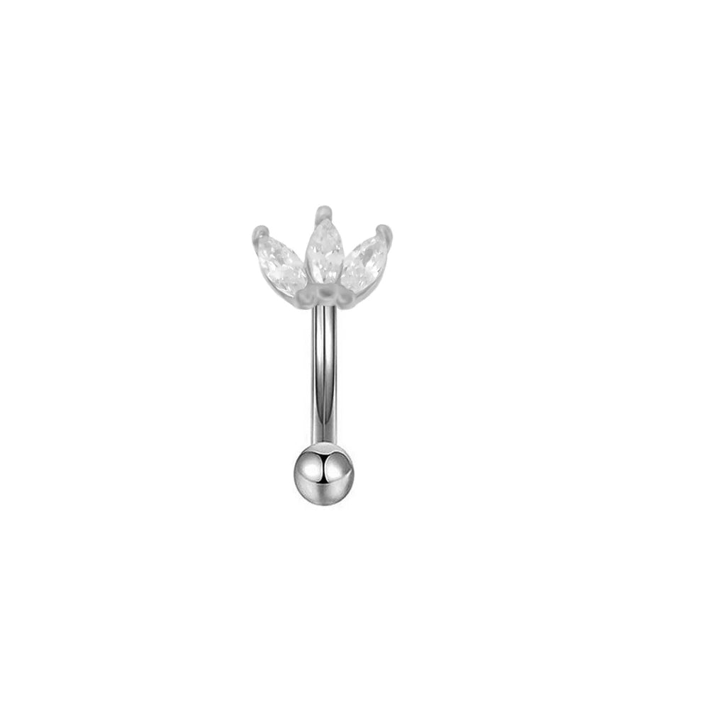 Rook piercing Butterfly Ear Cartilage Eyebrow Tragus Helix Piercing Stud Curved barbell Wholesale Body  Jewelry