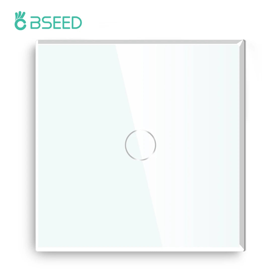 BSEED Touch-Lichtschalter, EU-Standard-Wandsteckdose mit USB Typ-C-Kristallglasscheibe, weiße Farbe, Netzstecker, 1/2/3 Gang-Schalter.