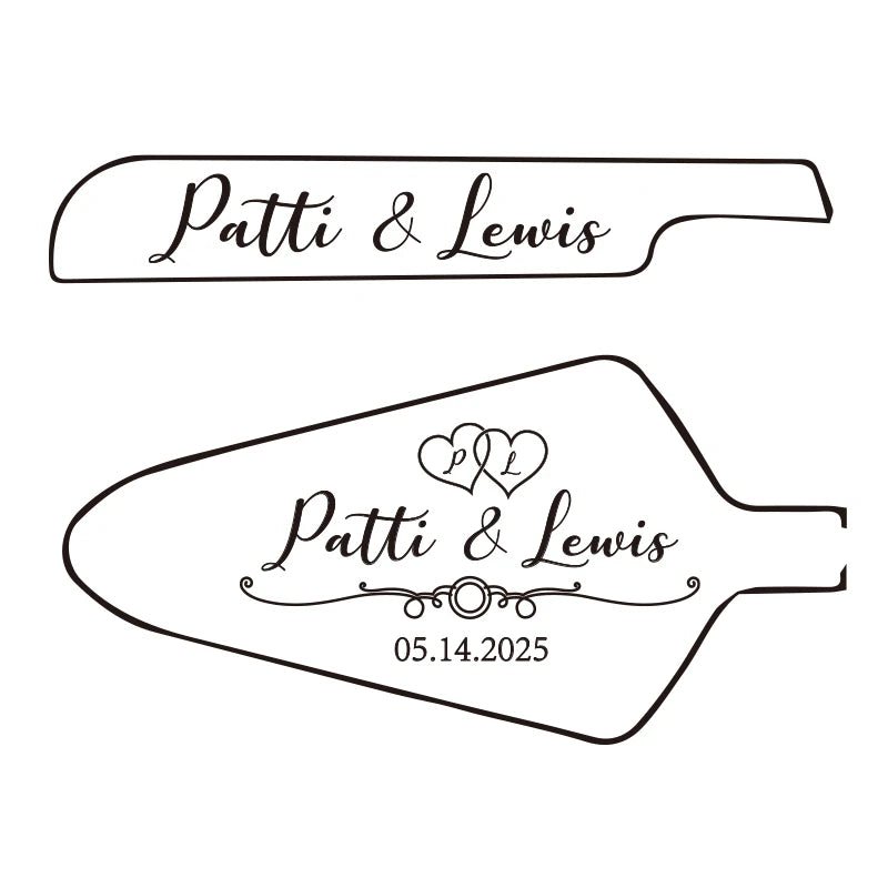 Personalised Wedding Cake Knife Shovel Custom Bride Gift Gold/Silver Cutting Server Set Engraved Birthday Party Cake Dinner Deco.