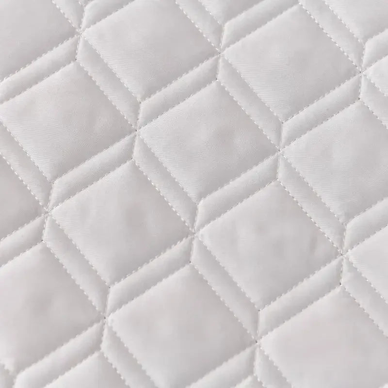 WASART Waterproof mattress protector cover quilted thicken elastic fitted sheet style couple double bed protection pad king size.