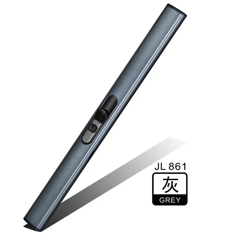 2024 Outdoor Barbecue USB Arc Lighter Rechargeable Long Kitchen Gas Stove Lighter Windproof Plasma Arc Flameless Lighter.