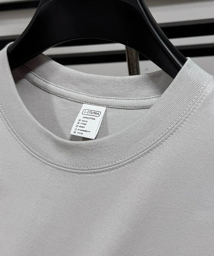 Light luxury 100% cotton men's T-shirt short sleeve round neck skin friendly comfort fashion brand cartoon bear embroidered top.