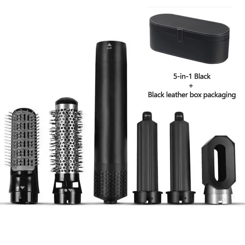Professional 5-in-1 Hair Dryer Electric Hair Brush For Dyson Airwrap Automatic Hair Curler Straightener Hot Air Comb Home Use.