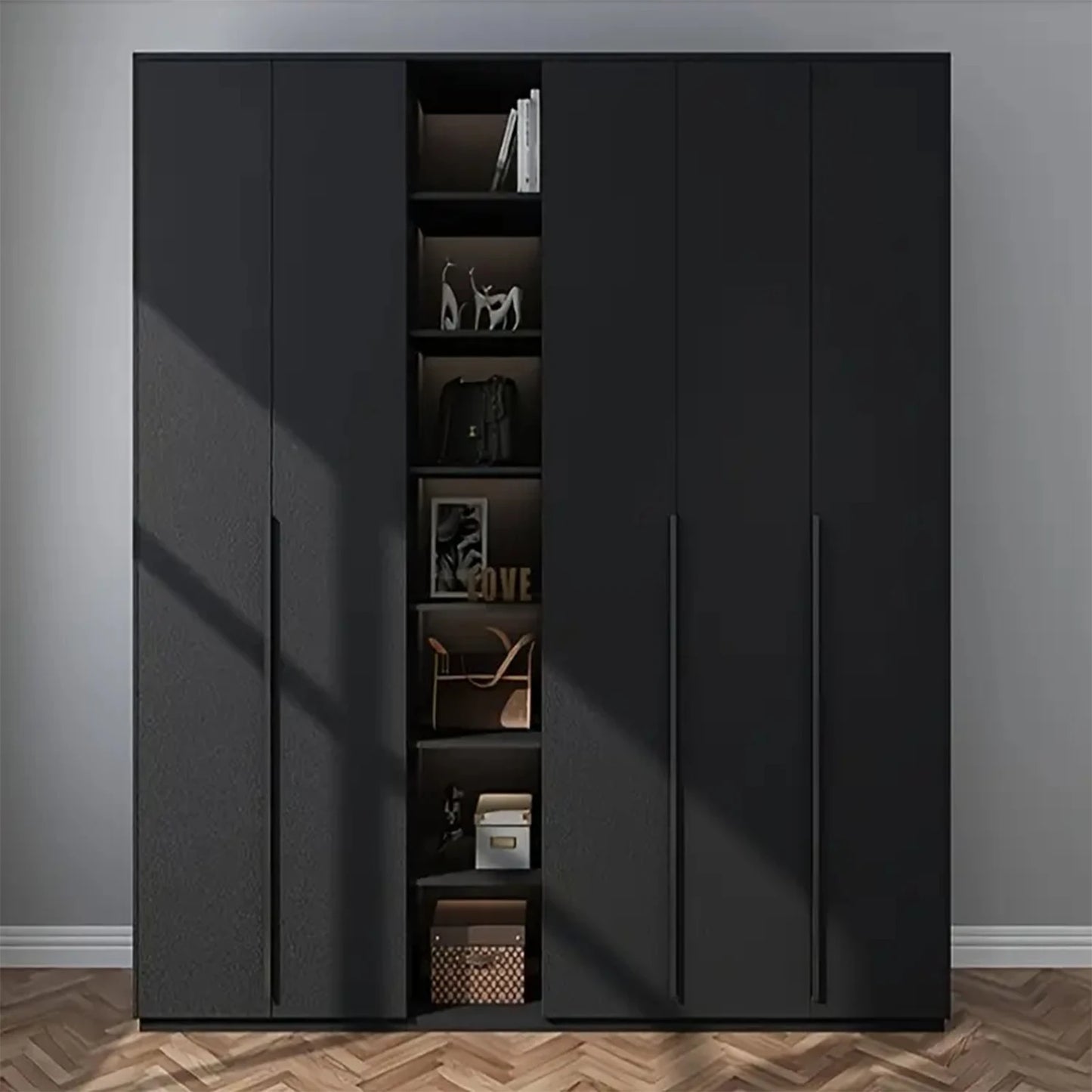 55 cm Breite, selbstklebende Folie, schwarz, matt, verdickter Aufkleber, Möbel, Küche, für Schränke, Tische, Wand, DIY-Renovierungstapete