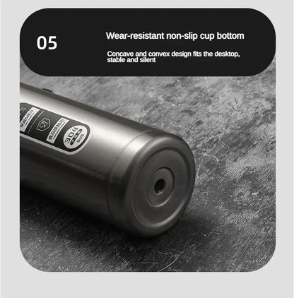 800ML-1L Stainless Steel Thermos Bottle 304 Tea Bottle Car Vacuum Bottle with LED Temperature Display Portable Drinking Cup