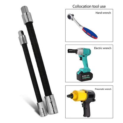 Elektrischer Schraubenschlüssel, elastischer Adapter, universeller weicher Schaft, schneller Ratschenschlüssel, Handfeder-Verlängerungsstange, Relaisstangenhülse, Verlängerungsstange