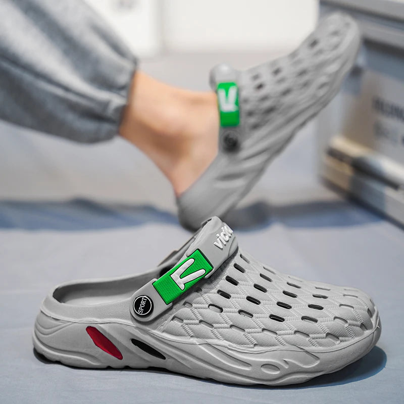 Flat Sandals Men Shoes 2025 Slippers Men Garden Platform Sandals Man Summer Sandals Male Sneakers Outdoor Flip Flops Home Clogs.