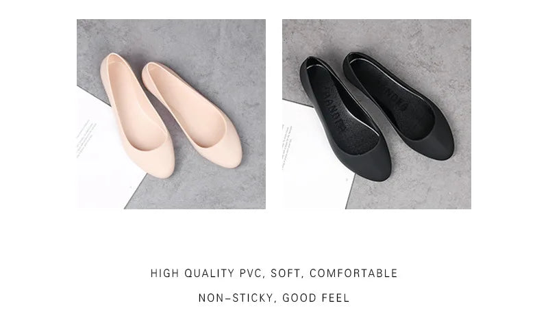 New ladies sandals soft pvc plastic flat non-slip women flat shoes 2022.