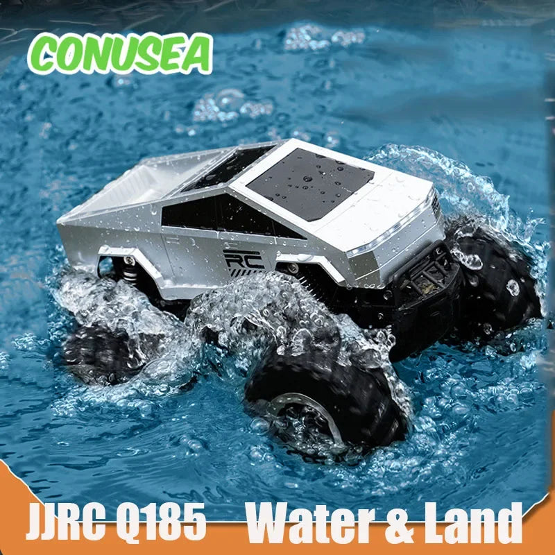 JJRC Auto Remote Control Car Alloy Rc Cars Trucks Vehicle Full-Scale Car Motorcycle Camping Trailer Toys for Boys Kids Children.