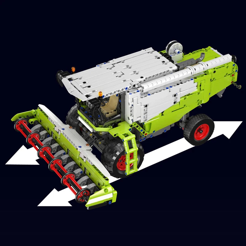Mould King 17014 Technical Truck Toys The APP&RC Control Harvester Model Assembly Engineering Buiding Block Kids Christmas Gift.