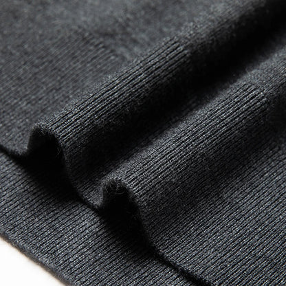 New Sweatwear Men's V Neck Basic Solid Color Sweaters Round Neck Elastic Pullovers Warm Autumn Knitted Oversized Sweater Men