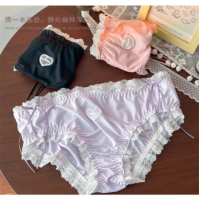 Sexy panties Plus size ropa interior femenina lace lenceria sweet calzones para mujer high elasticity underwear women Lingerie.