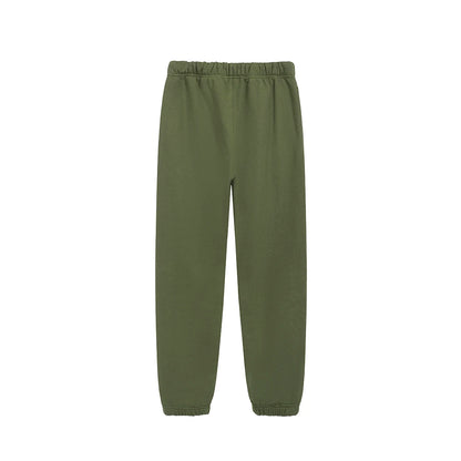 Fashion Streetwear Double Line Letter Print Sweatpant Top Quality Thick Fleece Drawstring Casual Pant Men Women Loose Sweatpants.